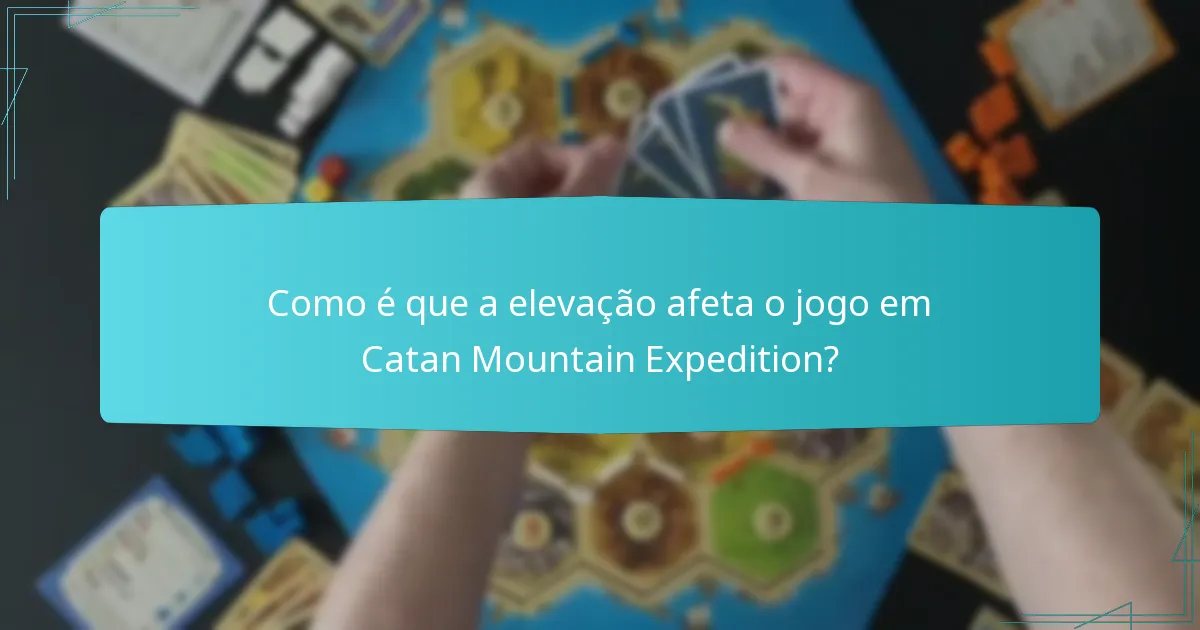 Quais são as distribuições de recursos únicas em Catan Mountain Expedition?