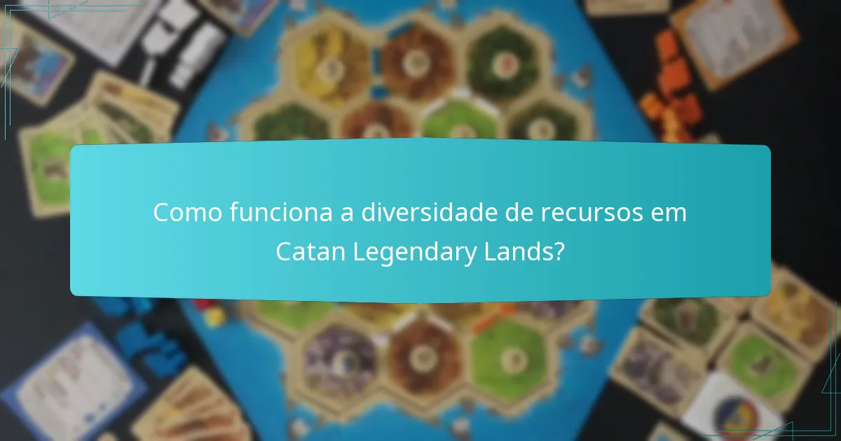 Quais são as reviravoltas na jogabilidade em Catan Legendary Lands?