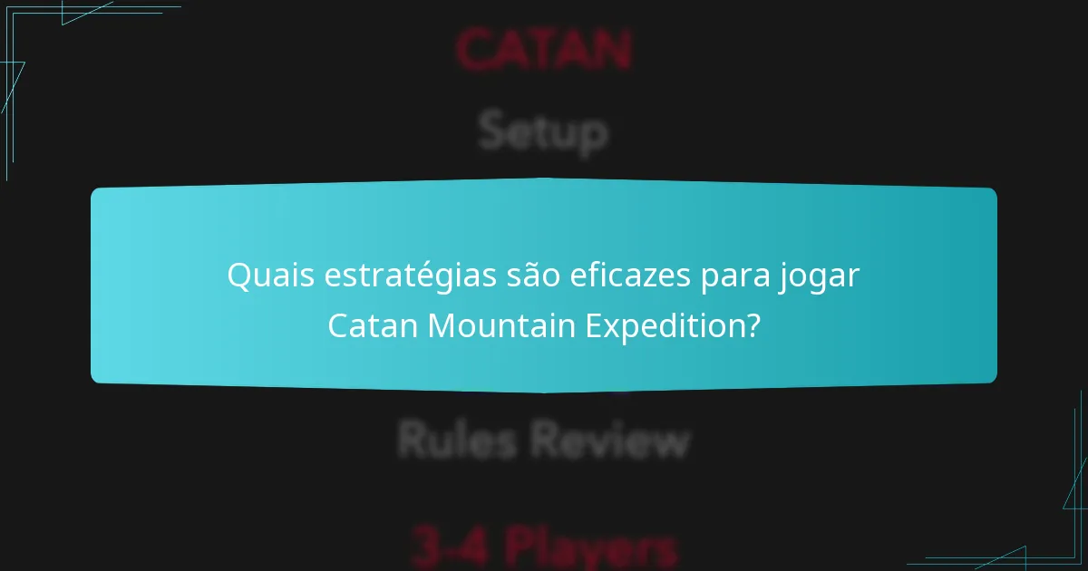 Onde pode comprar Catan Mountain Expedition?