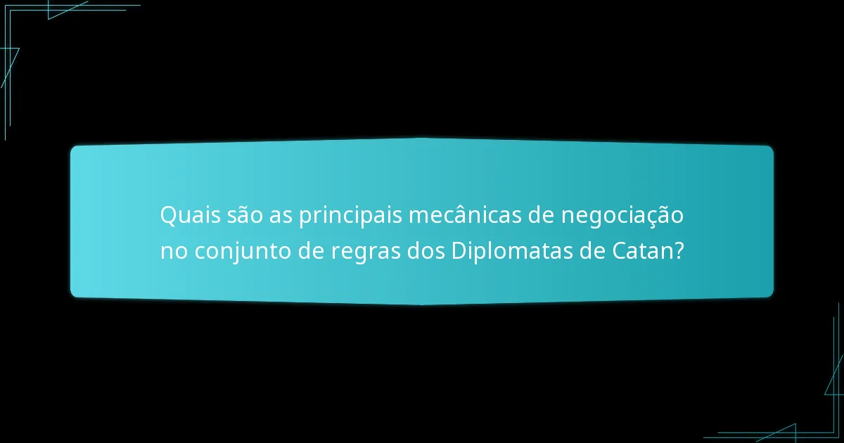 Qual é o impacto geral da jogabilidade das regras dos Diplomatas de Catan?