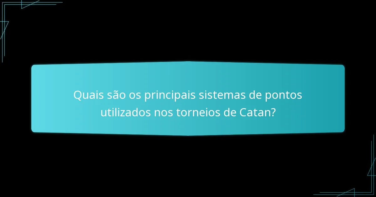 Quais são os erros comuns na pontuação dos torneios de Catan?